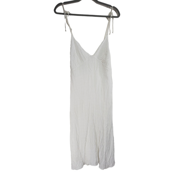 Aritzia Wilfred Women's White Strappy Mini Dress size 0 Neutral Minimalist - Picture 1 of 13